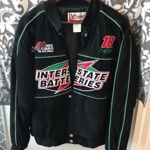 Nascar bomber jacket suede unisex